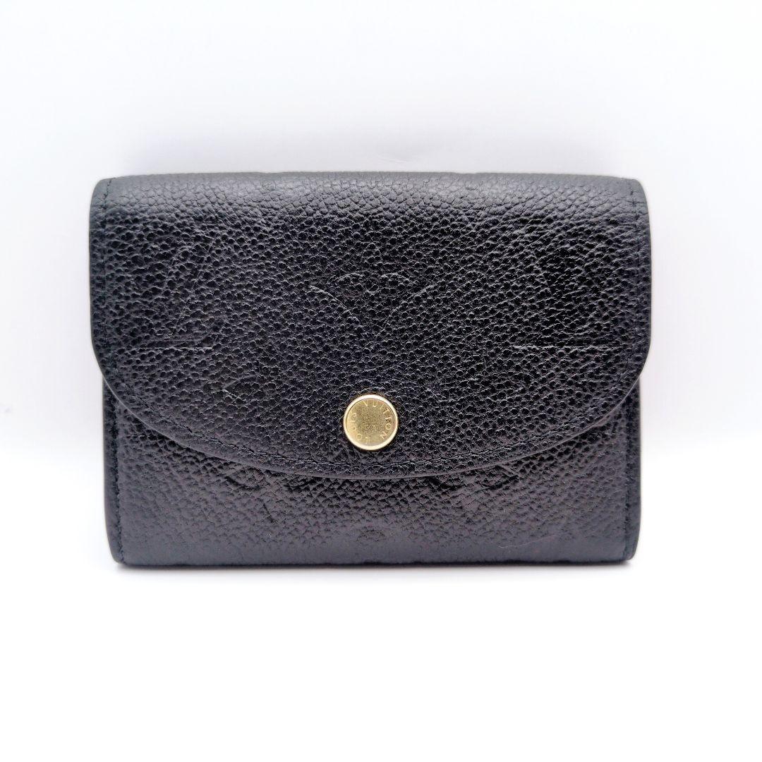 IC搭載 美品✨ルイヴィトン ミニ財布 ポルトモネ ロザリ アンプラント 黒