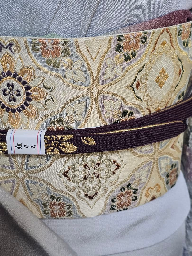 辻ヶ花　作家物　訪問着　一つ紋　高級袋帯　 正絹　フルセット　パールトーン加工