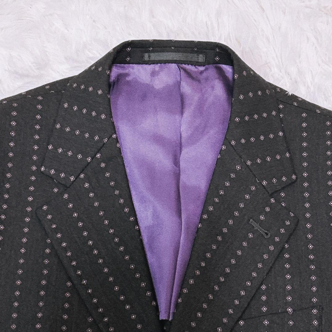 【極美品】ポールスミス☆ ストライプスーツ　裏地ドット柄　ウール　732