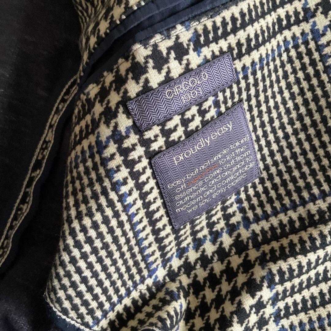 チルコロ　グレンチェック柄テーラードジャケット