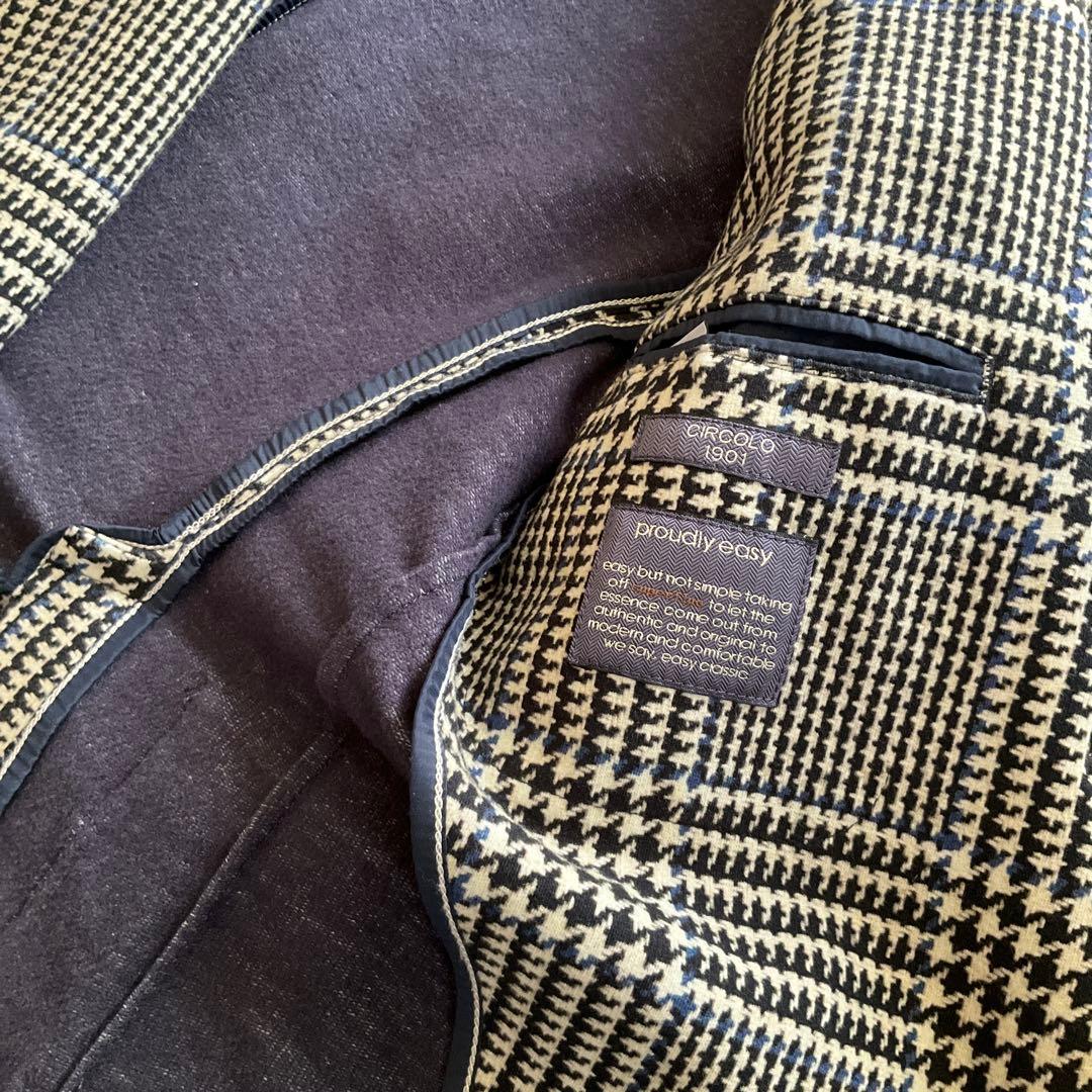 チルコロ　グレンチェック柄テーラードジャケット