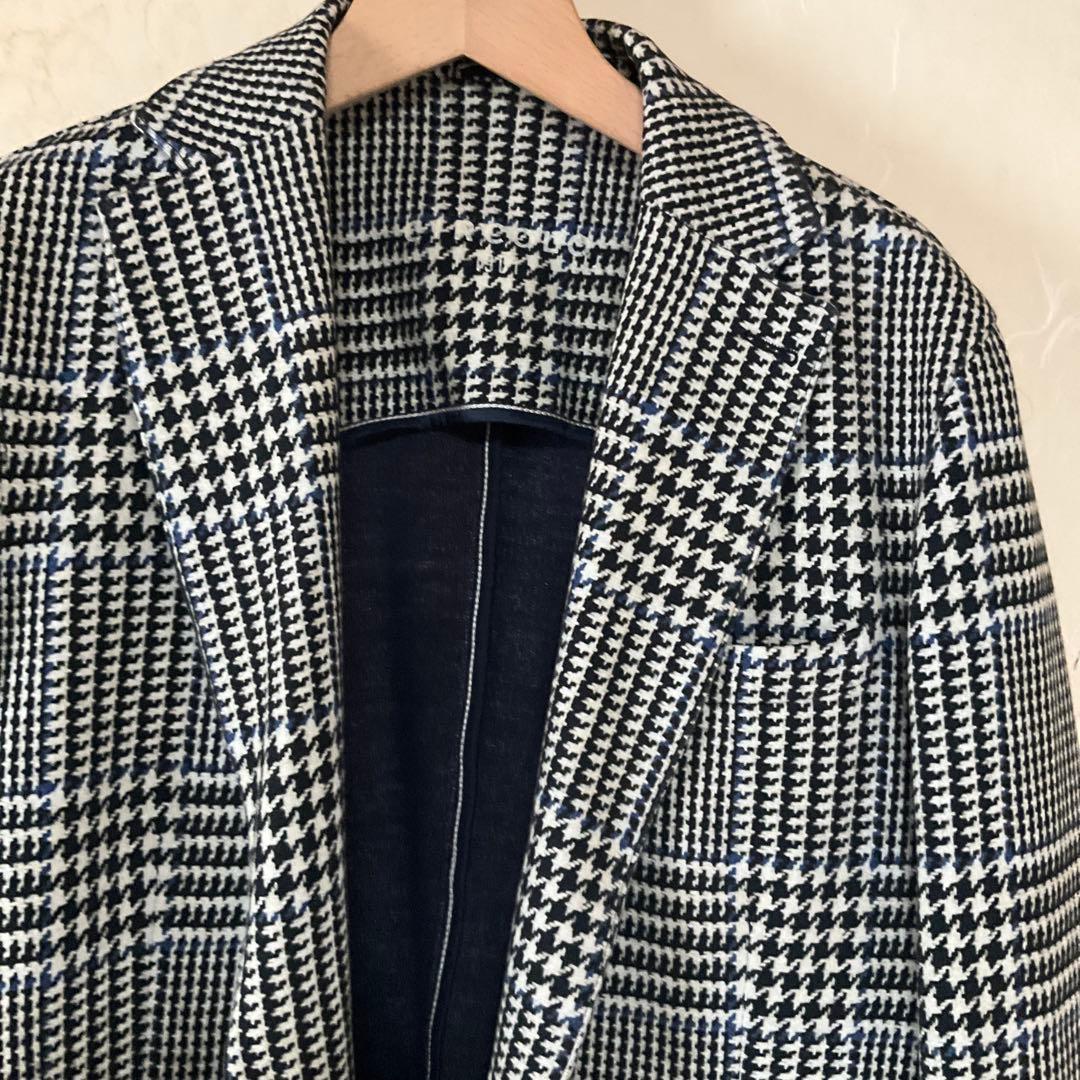 チルコロ　グレンチェック柄テーラードジャケット