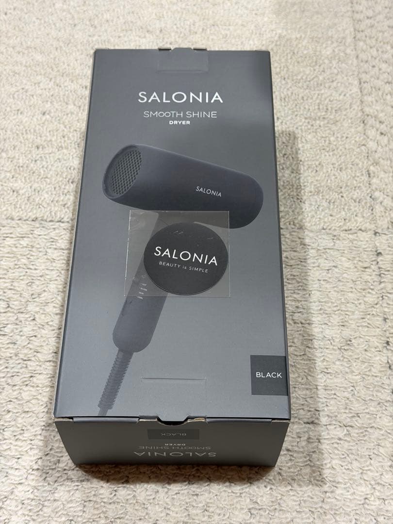 SALONIA SMOOTH SHINE DRYER ブラック　サロニア