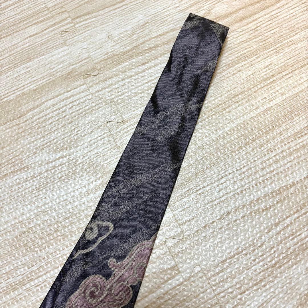 ヴィヴィアン ネクタイ シルク製 ドラゴン柄ネクタイ 昇龍 龍柄 和柄