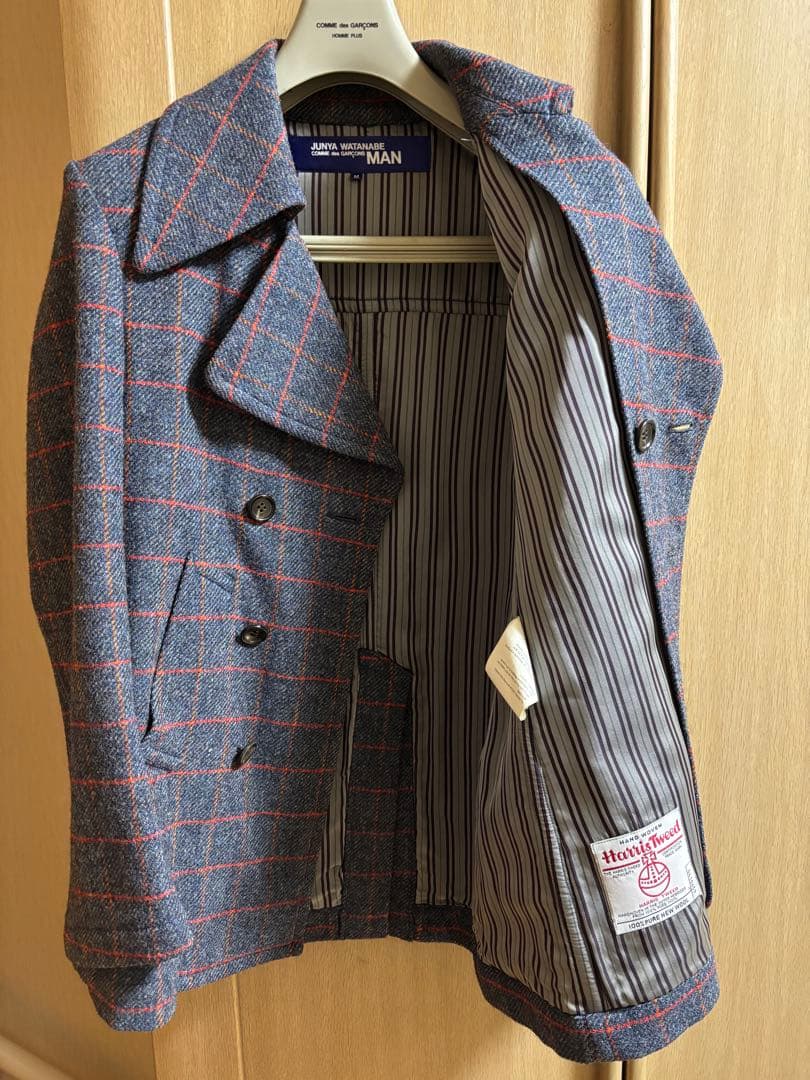 JUNYA WATANABE MAN コムデギャルソン ツイードピーコート M