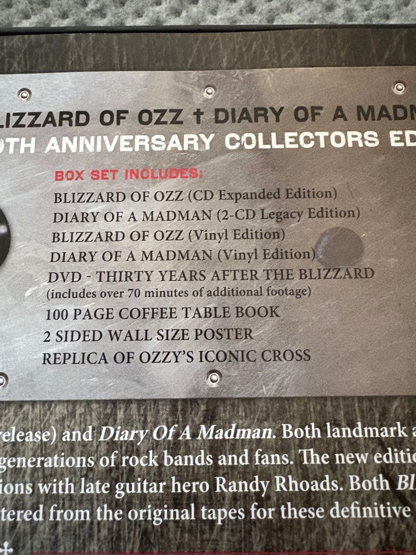 洋楽 OZZY OSBOURNE 30TH ANNIVERSARY EDITION