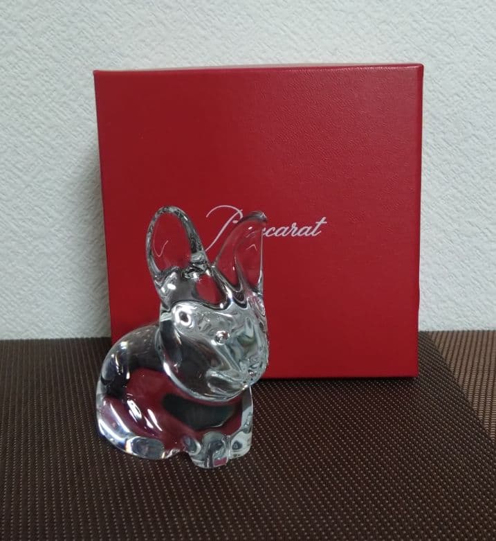 バカラ・干支ウサギ クリスタルオブジェ