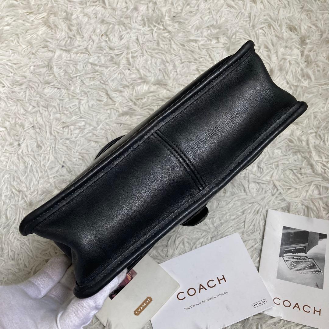 美品 vintage coach old archive ウィリス 黒 ブラック