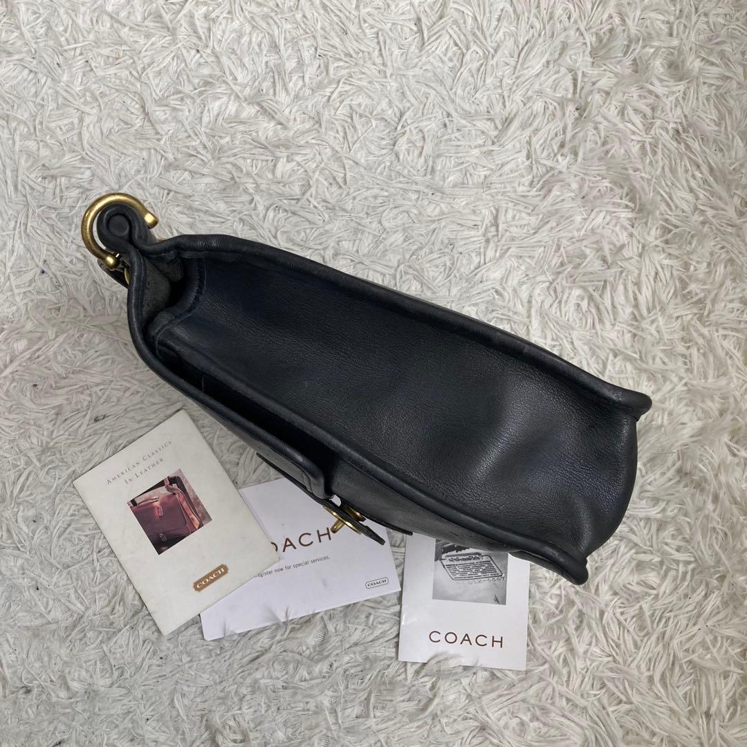 美品 vintage coach old archive ウィリス 黒 ブラック