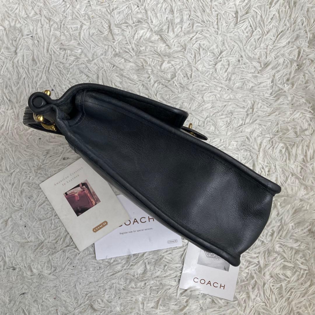 美品 vintage coach old archive ウィリス 黒 ブラック