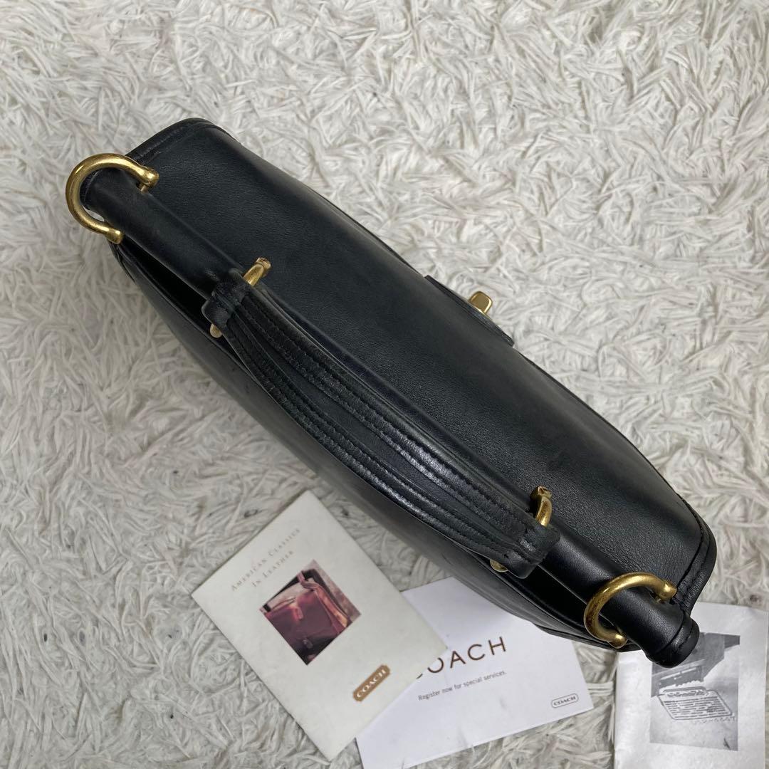 美品 vintage coach old archive ウィリス 黒 ブラック