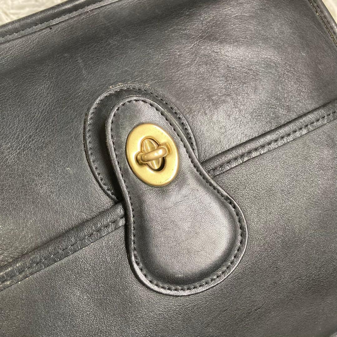 美品 vintage coach old archive ウィリス 黒 ブラック