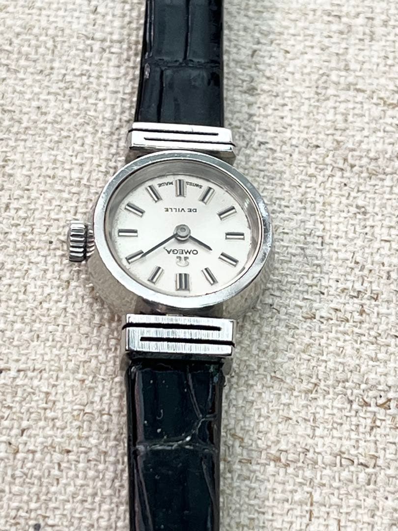 OMEGA deville 手巻 レディース ヴィンテージ SS 不動