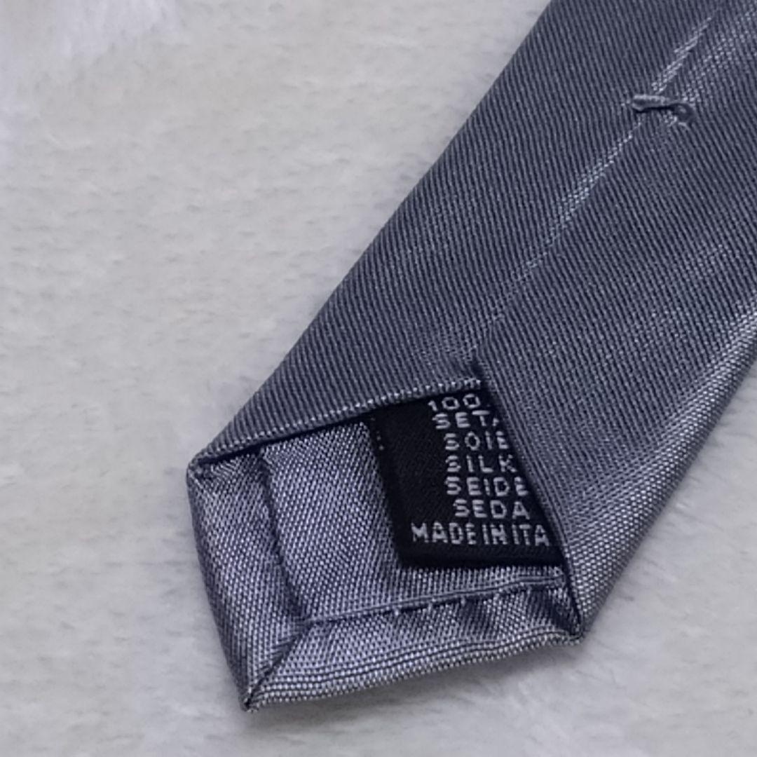 美品■JIL SANDER ネクタイ　シルバー　ナロータイ　ジル サンダー