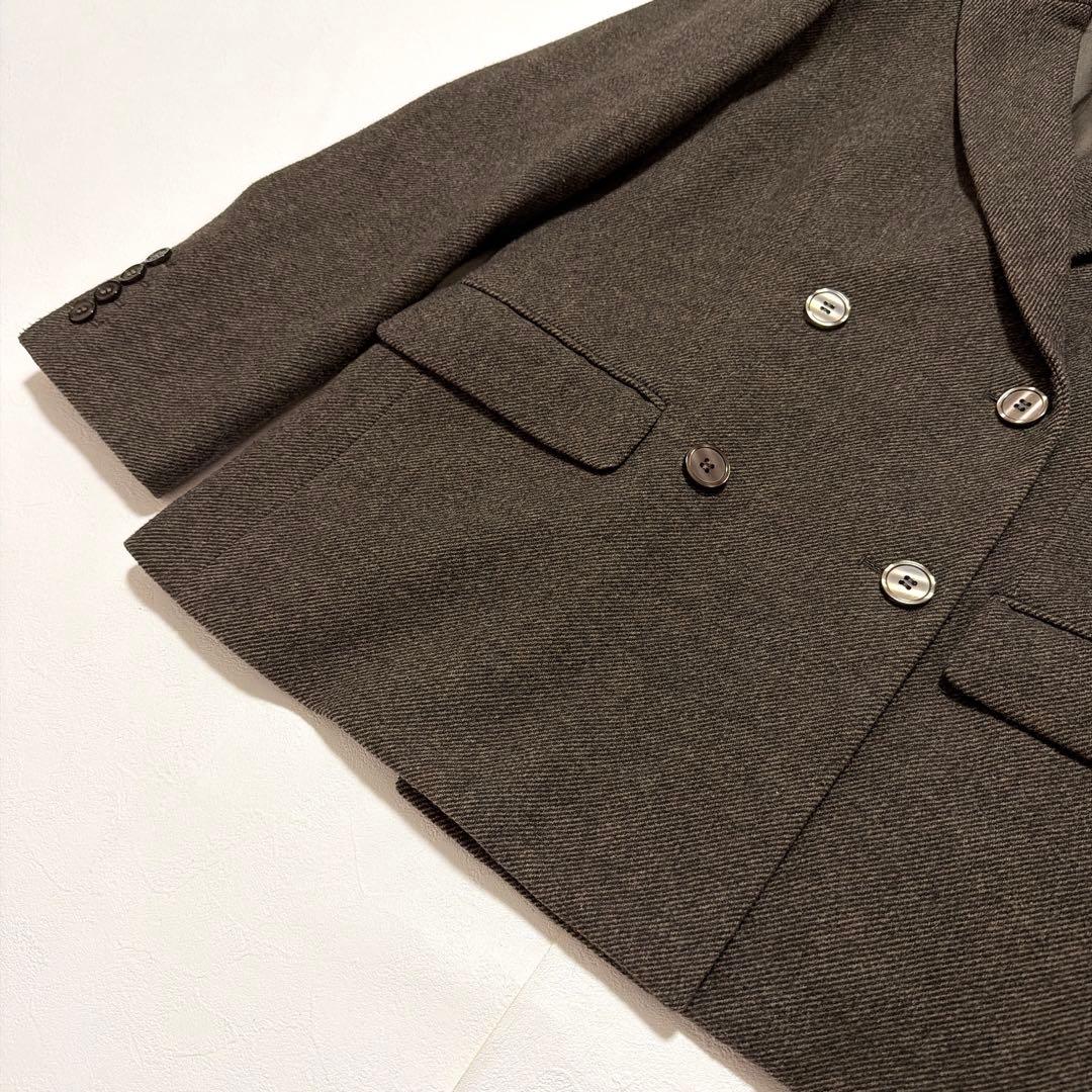 FRAY I.D 24AW ダブルボタンウールジャケット　テーラード　茶色