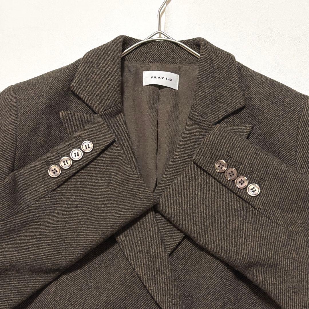 FRAY I.D 24AW ダブルボタンウールジャケット　テーラード　茶色