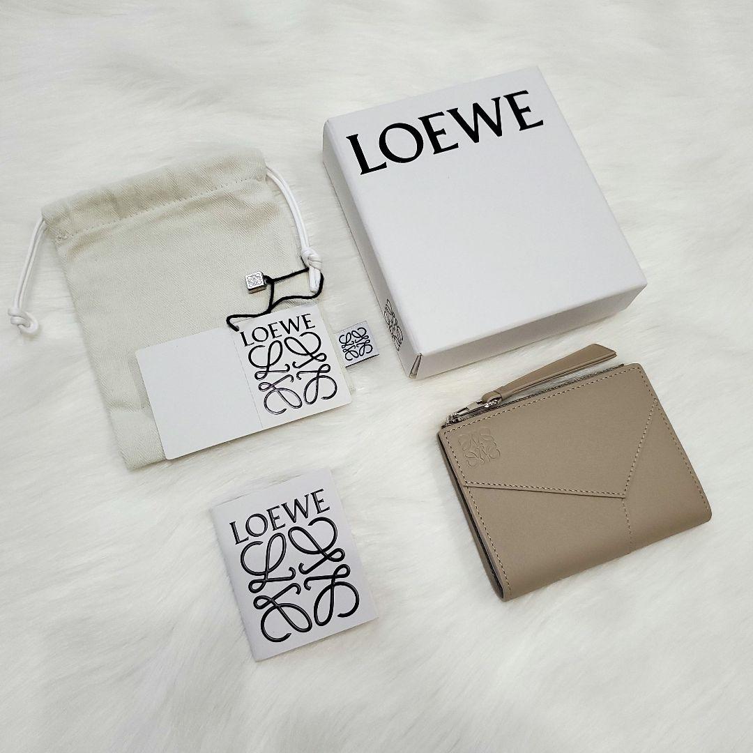 新品☆LOEWE パズル スリム コンパクト ウォレット　二つ折り財布