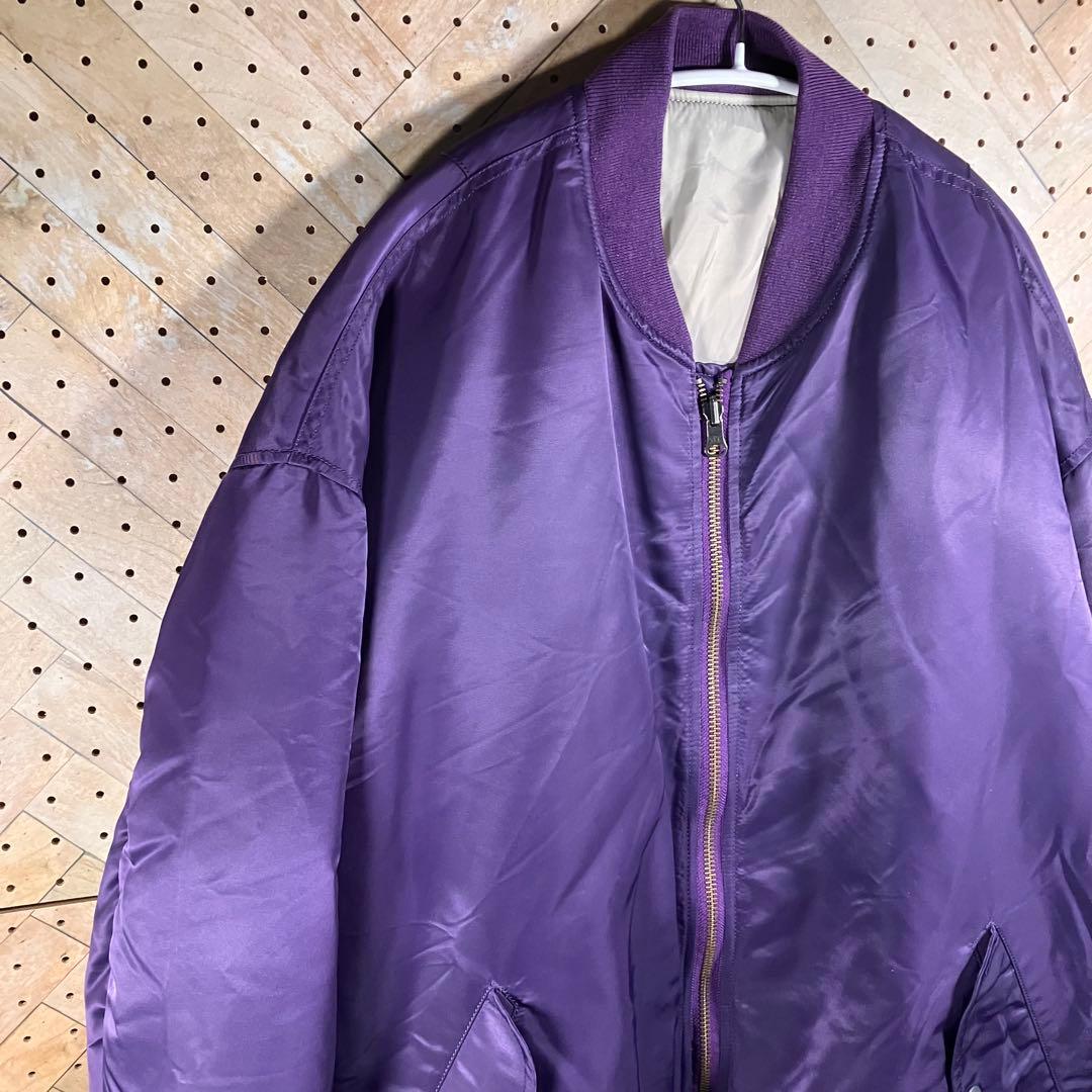 CONVERSE TOKYO MA-1 パープル 中綿 フリーサイズ