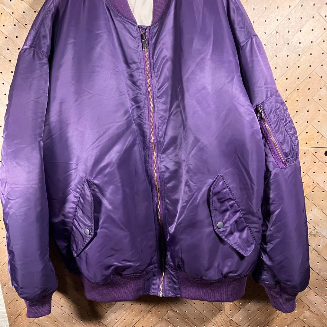 CONVERSE TOKYO MA-1 パープル 中綿 フリーサイズ