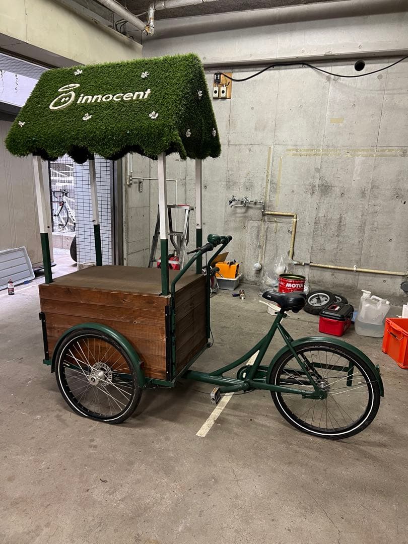 ら*ん様 移動販売車　三輪自転車