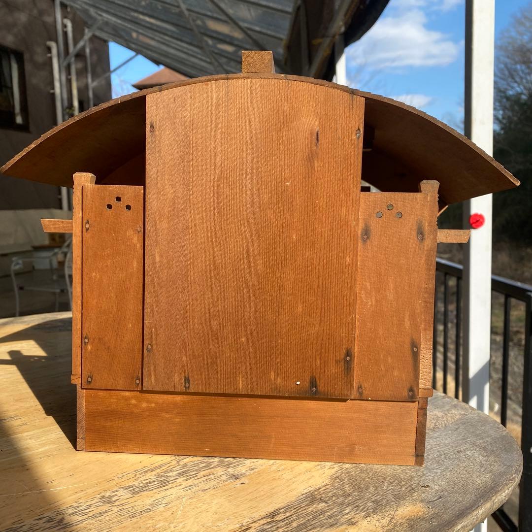 祠 神棚 木彫刻 縁起物 アンティーク