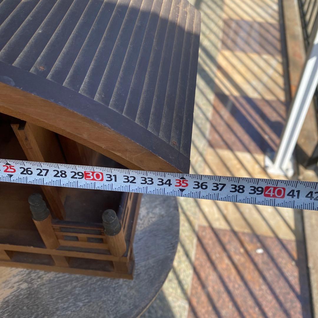 祠 神棚 木彫刻 縁起物 アンティーク