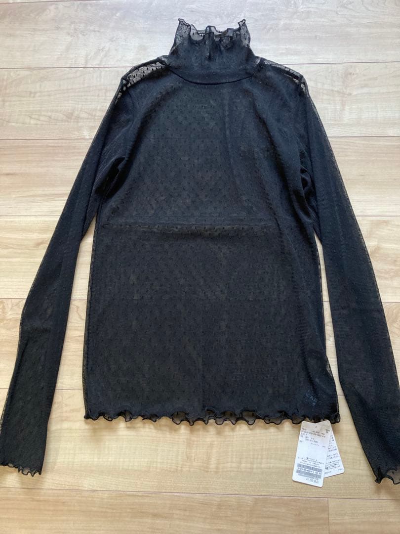 Spick and Span ドットチュールハイネックプルオーバー