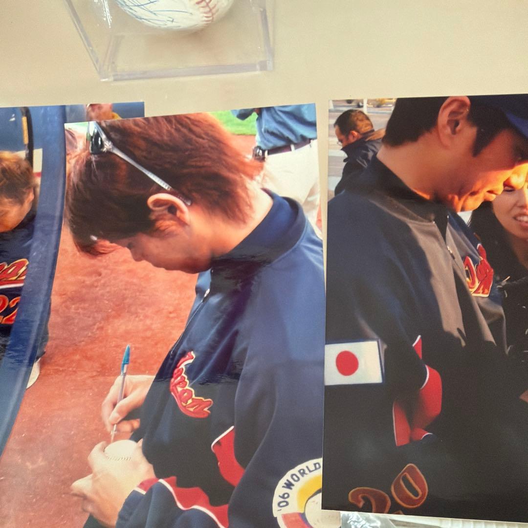 WBC2009 寄せ書きサインボール 20数名 ダルビッシュ 松坂大輔 里崎など