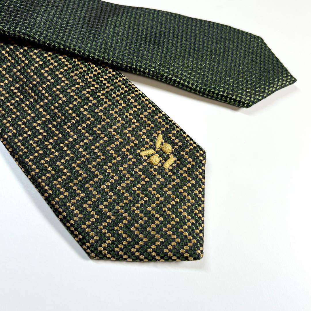 希少✨極美品✨FENDI フェンディ ネクタイ 高級シルク　フェンディフェイス