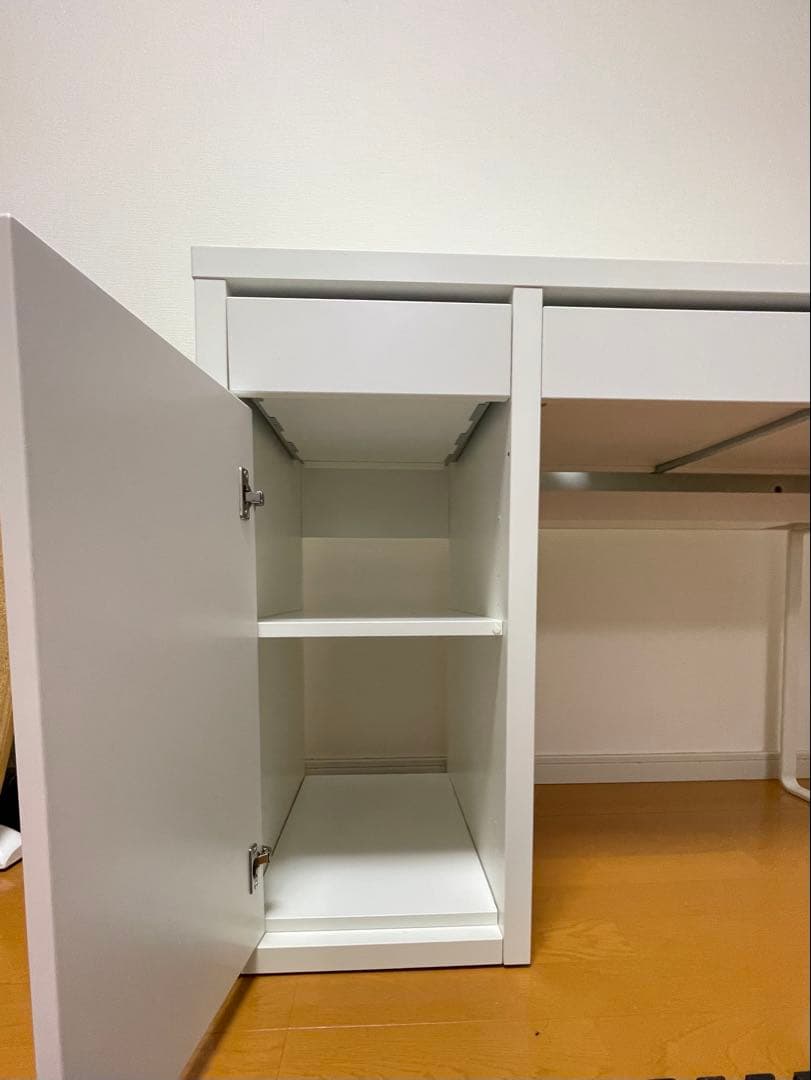 IKEA MICKE 学習机、パソコンデスク、テレワーク、ホワイト、組み立て済み