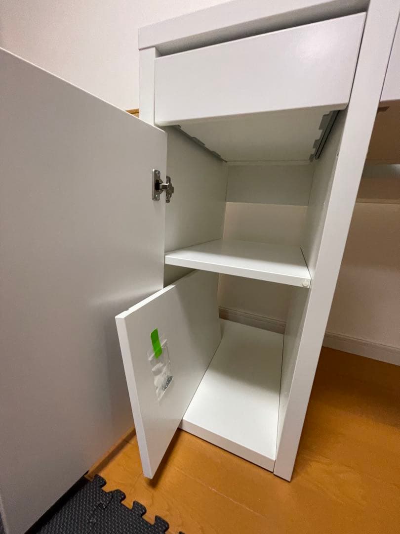 IKEA MICKE 学習机、パソコンデスク、テレワーク、ホワイト、組み立て済み