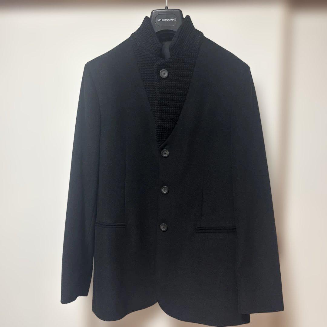 EMPORIO ARMANI ブラック テーラードジャケット