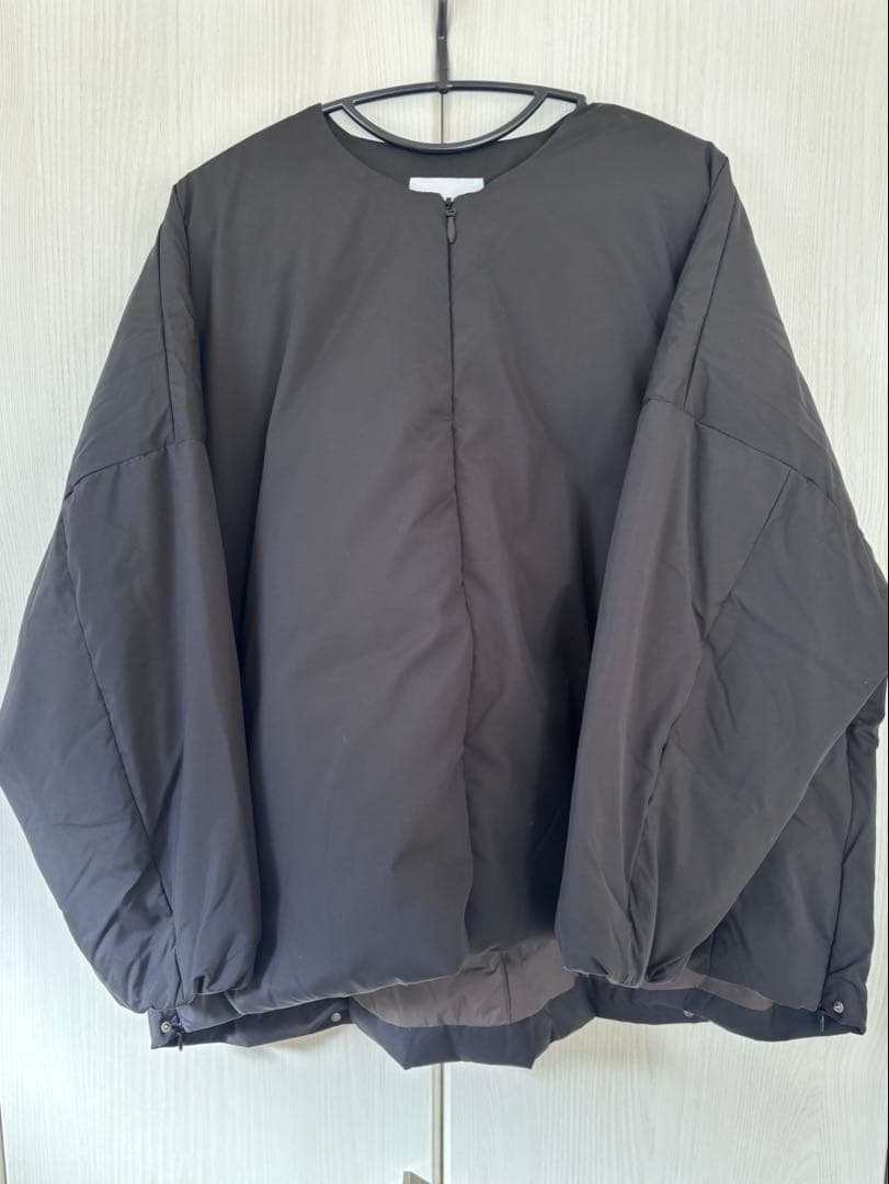 miffew｜撥水 帯電防止 ノーカラー オーバー ダウン ジャケット