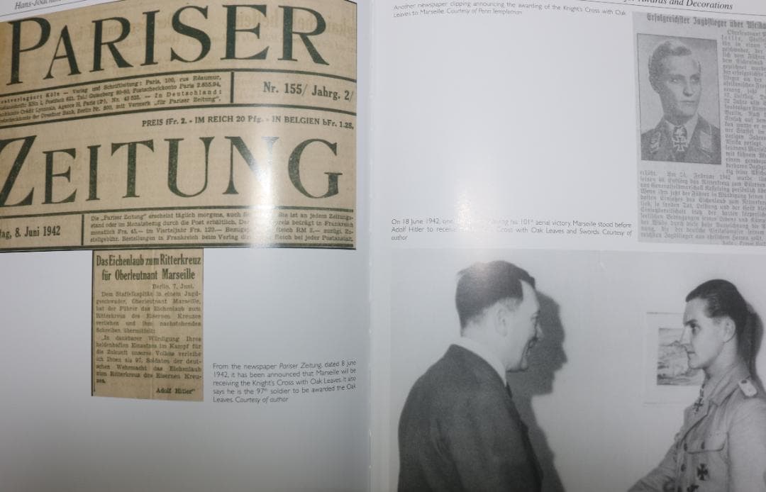 貴重　アフリカの星　撃墜王ハンス・ヨアヒム・マルセイユ『洋書』中古本