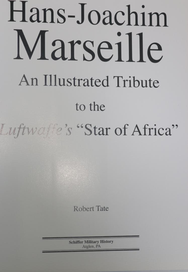 貴重　アフリカの星　撃墜王ハンス・ヨアヒム・マルセイユ『洋書』中古本
