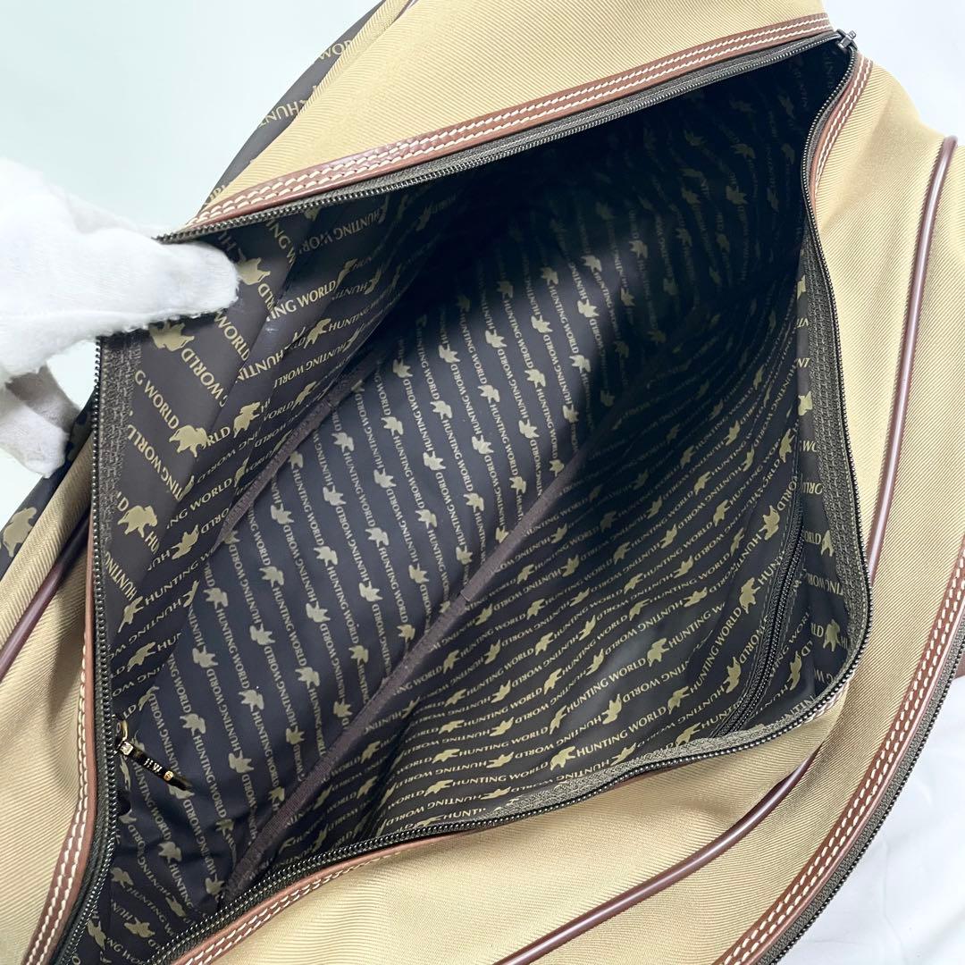ハンティングワールド サファリトゥデイ 2way ロゴ ボストンバッグ 大容量
