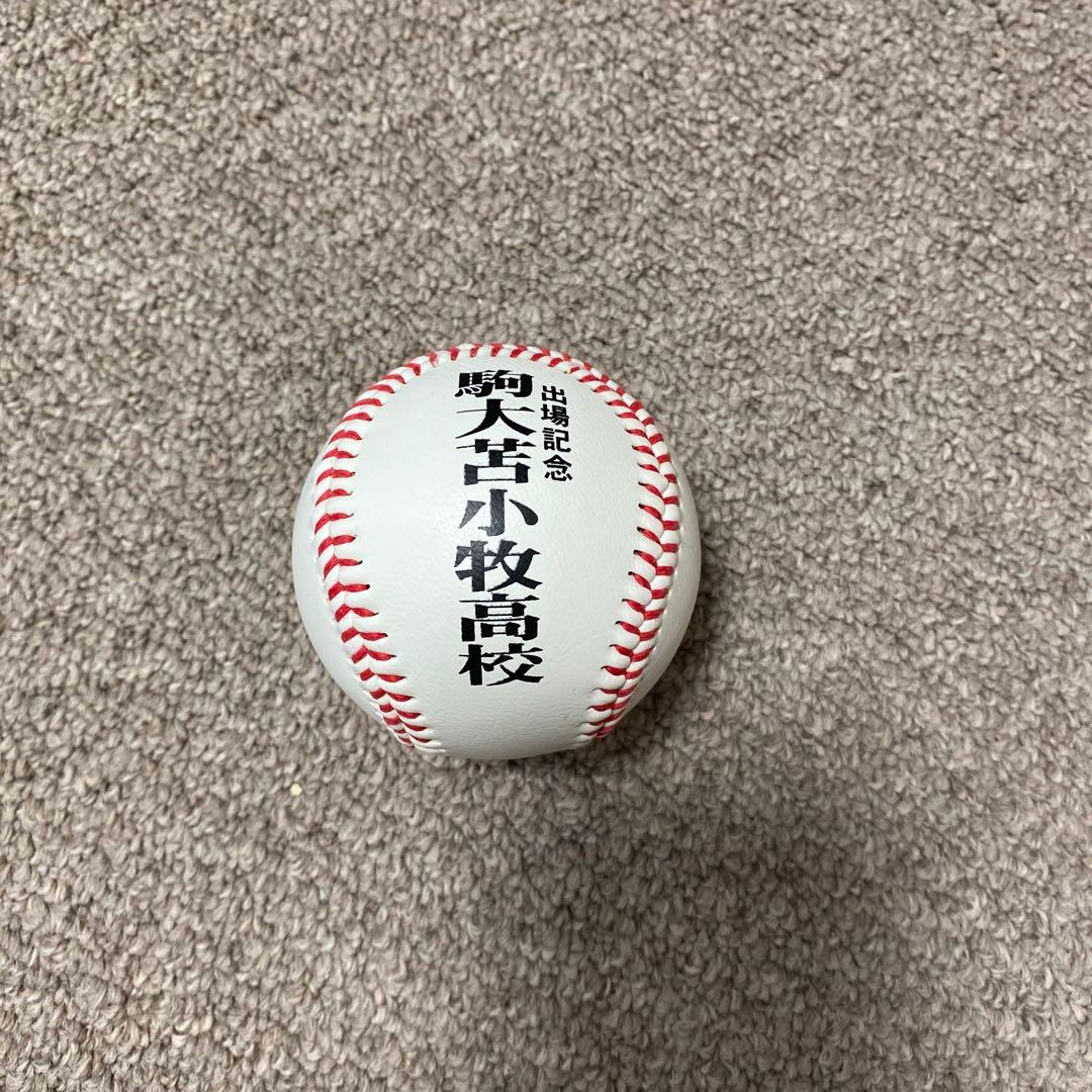 第78回センバツ高校野球大会の記念ボールとスタンド（駒大苫小牧）