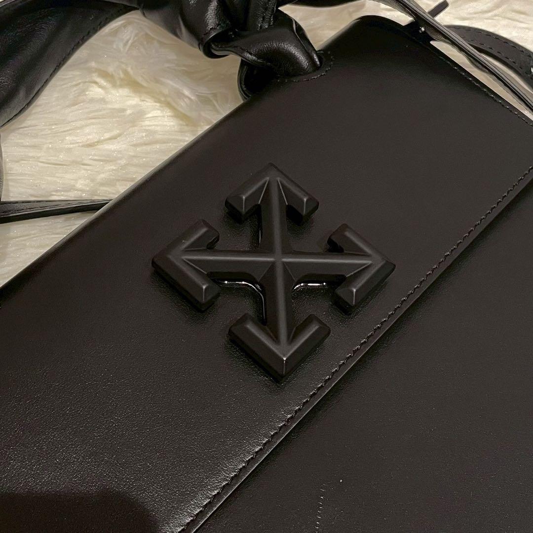 Off-White ジットニー 2way ハンドバッグ ショルダーバッグ 黒