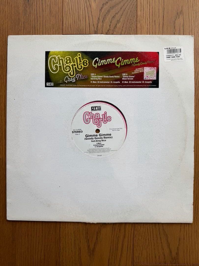 Charlie レコード 10枚ピクチャー盤/リミックス含む DJ HASEBE