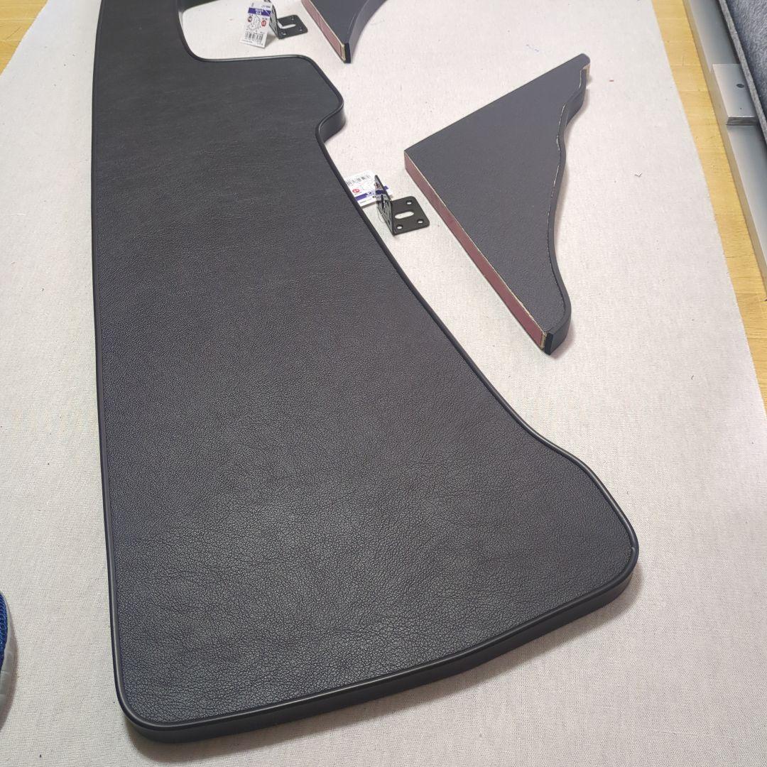 【renharu】フロントテーブル【ブラックレザー】