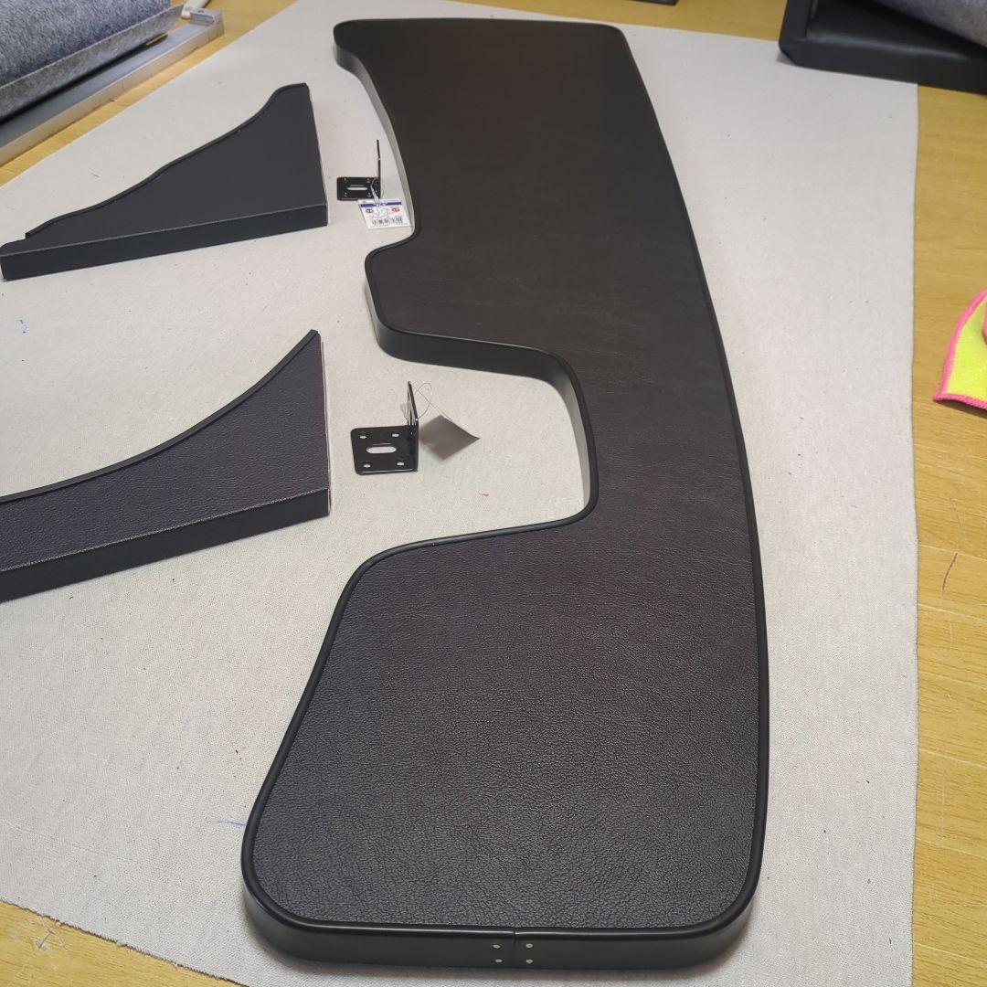 【renharu】フロントテーブル【ブラックレザー】