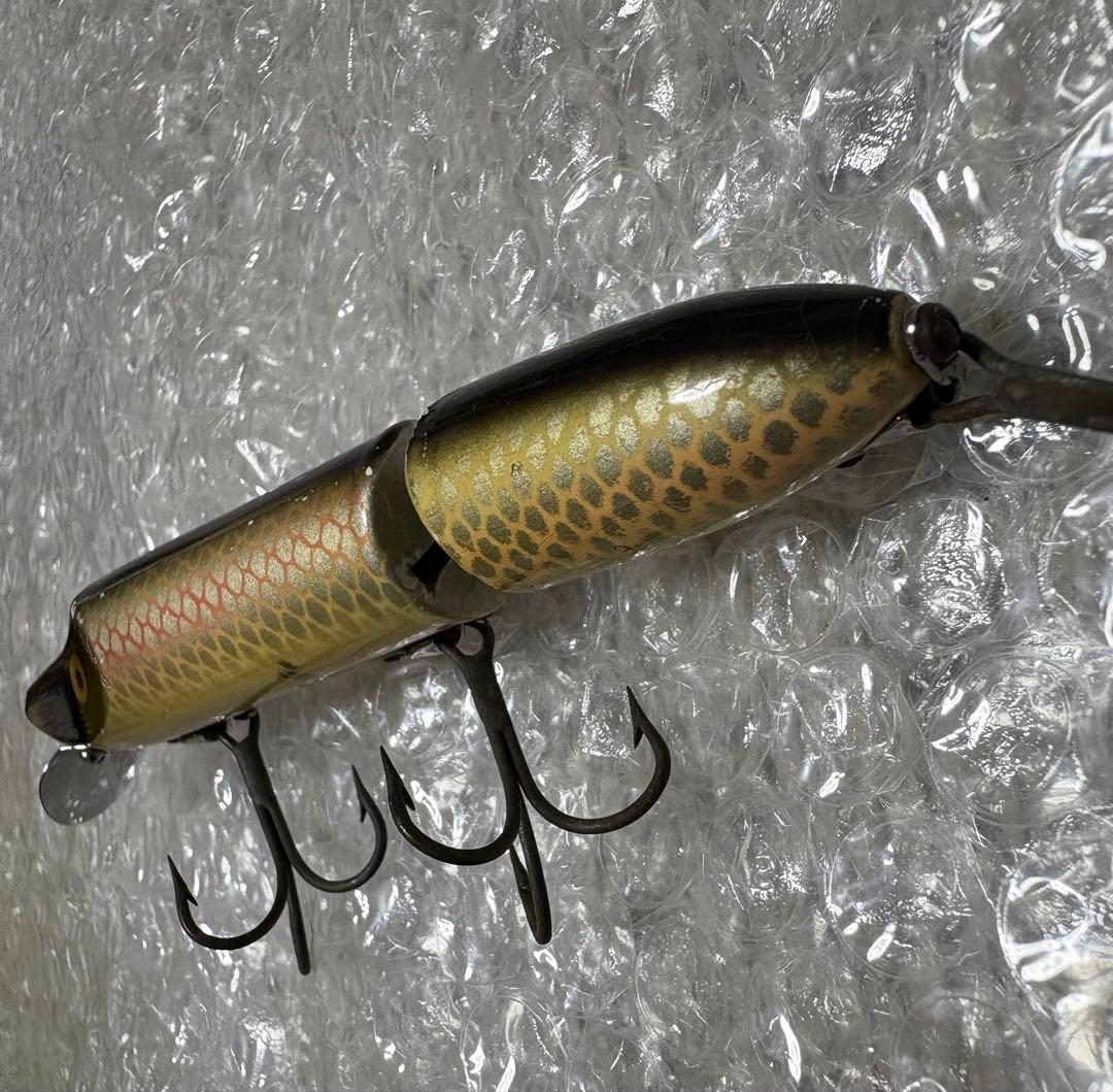 ヘドン　ジョイントバンプ　ウッド　1950s 金目　オールドルアー　希少