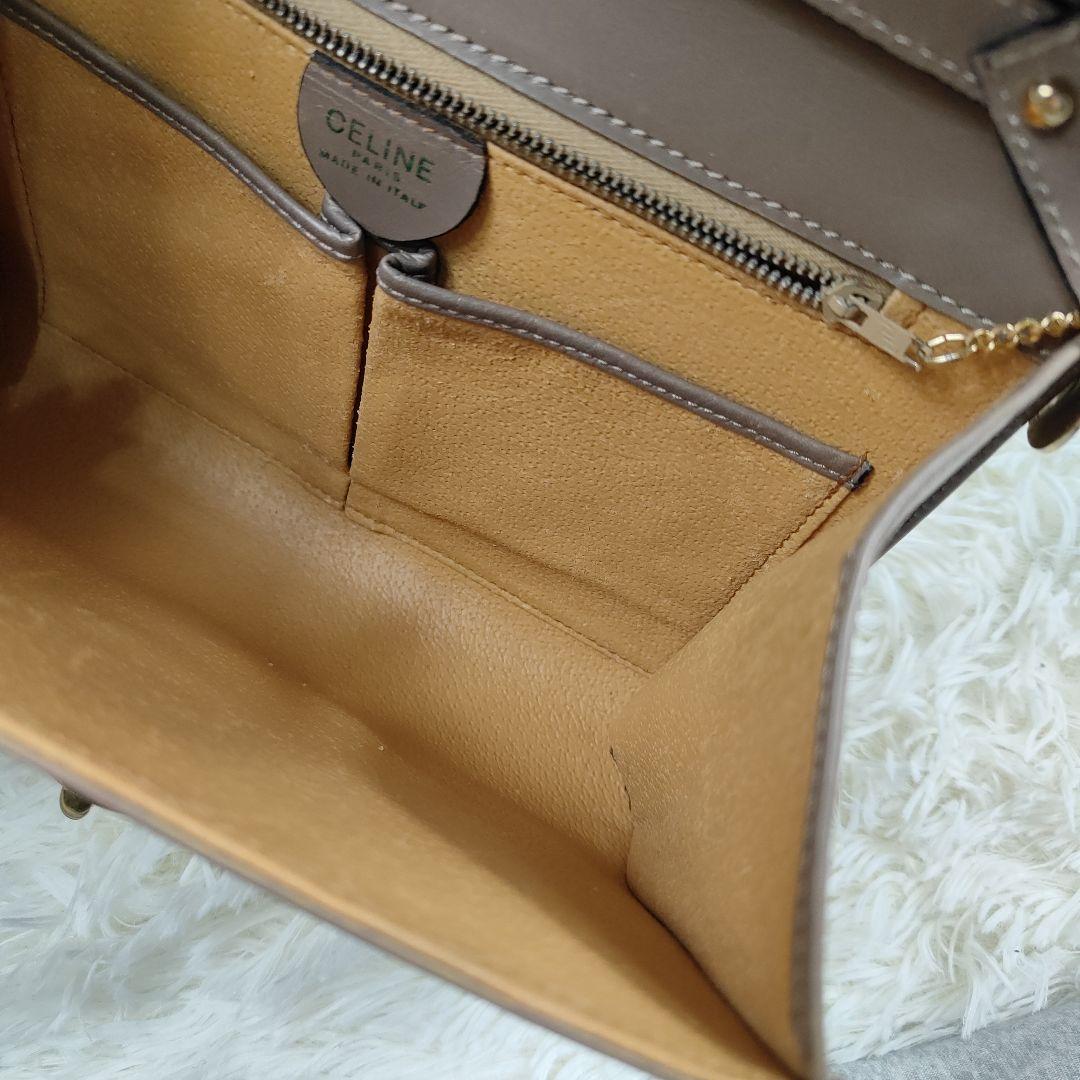 本日限定価格　セリーヌ　ショルダーバッグ　トリオンフ金具　2way　レザー