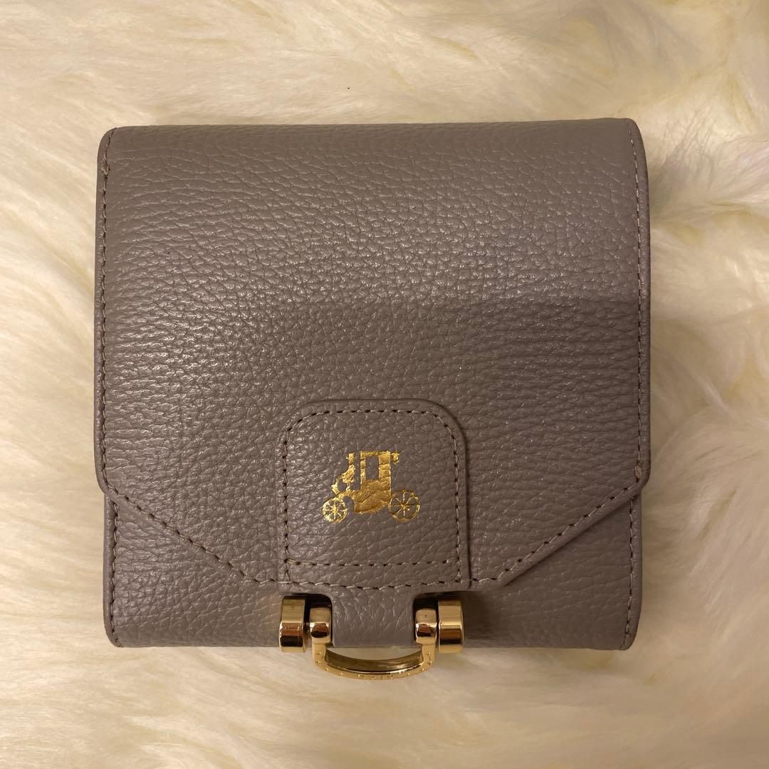 ATAO アタオ ロトロ 二つ折り財布 グレージュ