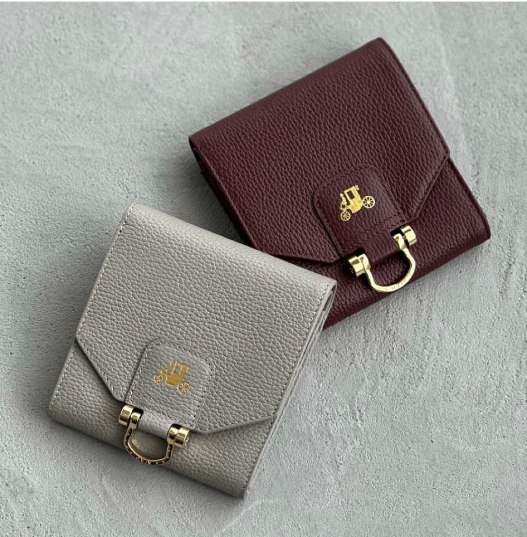 ATAO アタオ ロトロ 二つ折り財布 グレージュ