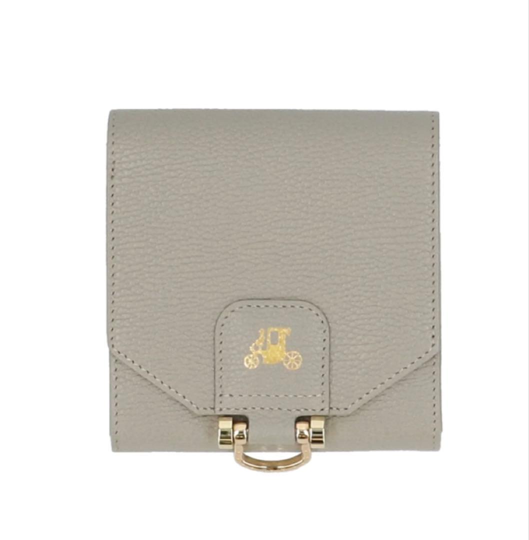 ATAO アタオ ロトロ 二つ折り財布 グレージュ