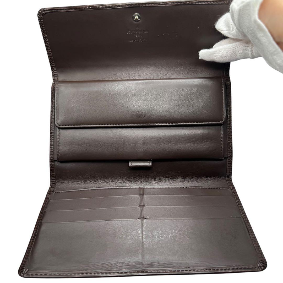 S級極美品✨LOUIS VUITTON エピ トレゾール ブラウン 三つ折り