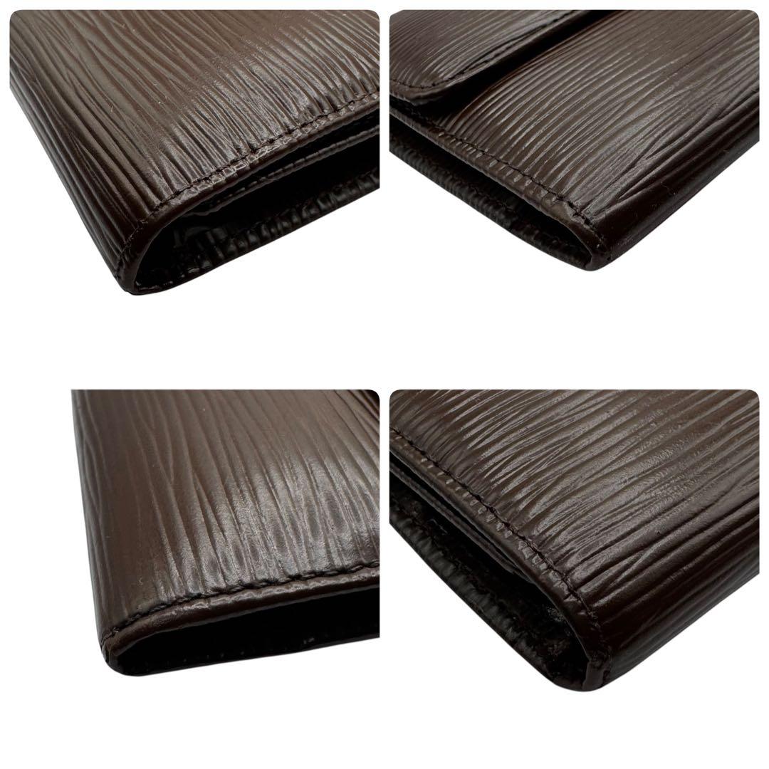 S級極美品✨LOUIS VUITTON エピ トレゾール ブラウン 三つ折り