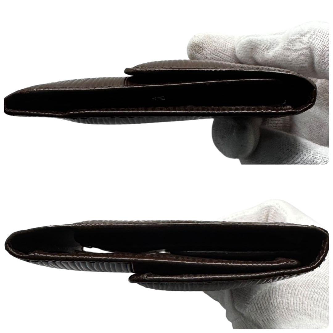 S級極美品✨LOUIS VUITTON エピ トレゾール ブラウン 三つ折り