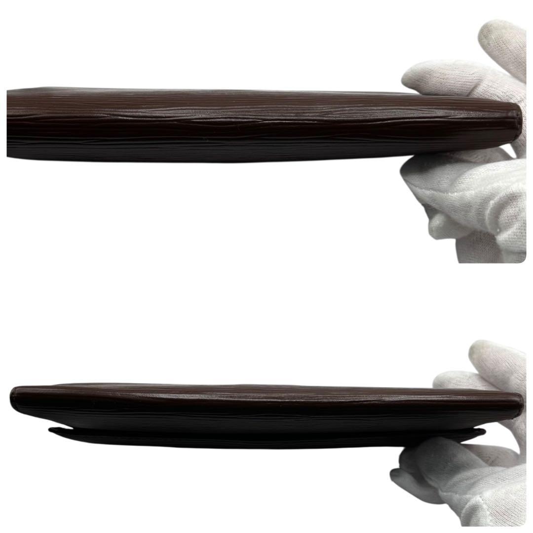 S級極美品✨LOUIS VUITTON エピ トレゾール ブラウン 三つ折り